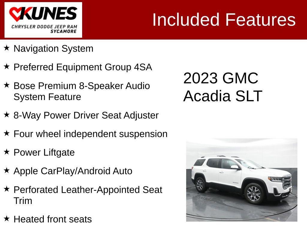 used 2023 GMC Acadia car, priced at $26,995