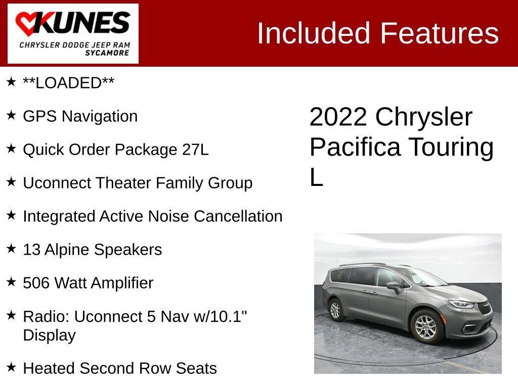 used 2022 Chrysler Pacifica car, priced at $22,495