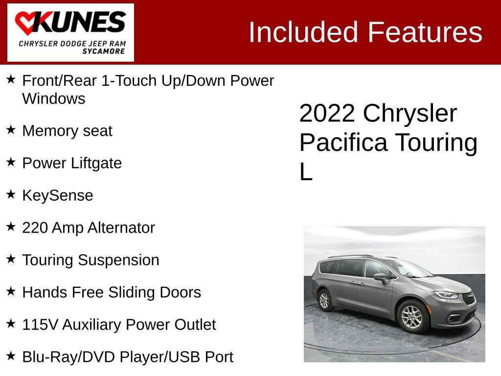 used 2022 Chrysler Pacifica car, priced at $22,495