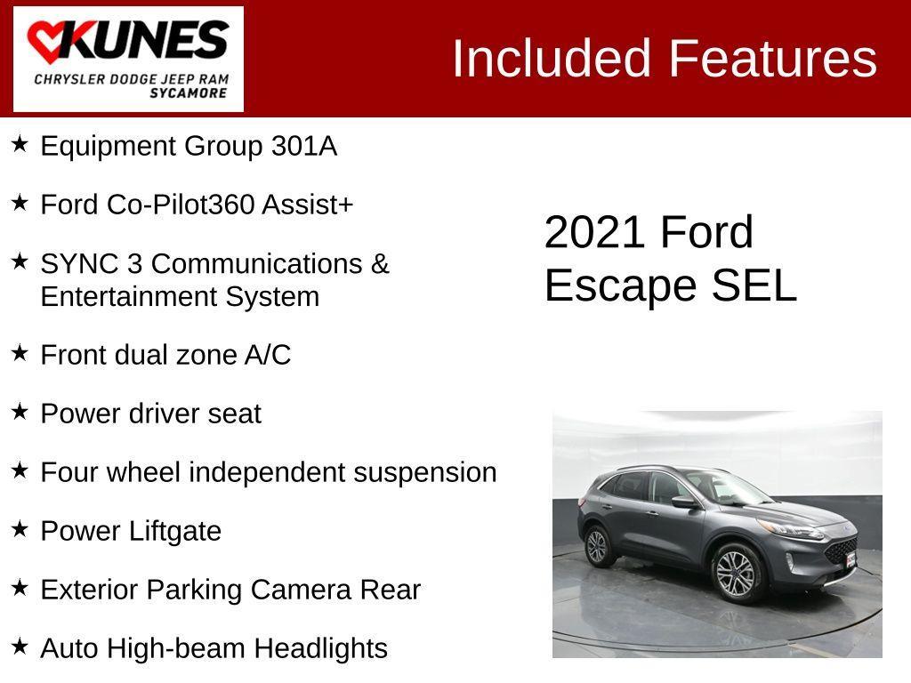 used 2021 Ford Escape car, priced at $17,491