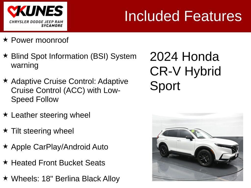 used 2024 Honda CR-V Hybrid car, priced at $33,595