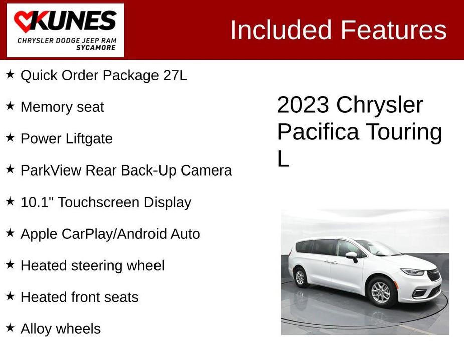 used 2023 Chrysler Pacifica car, priced at $25,595