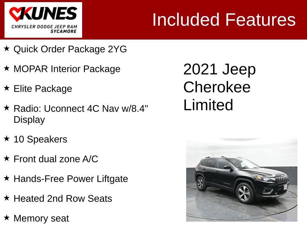 used 2021 Jeep Cherokee car, priced at $23,791