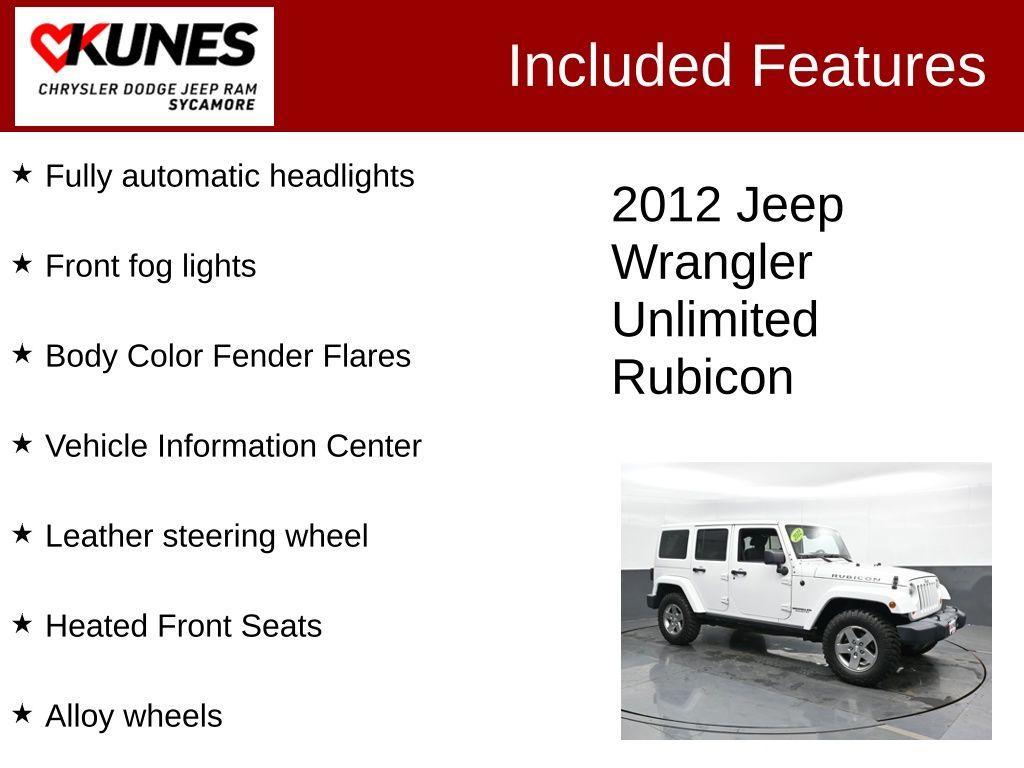 used 2012 Jeep Wrangler Unlimited car, priced at $19,435