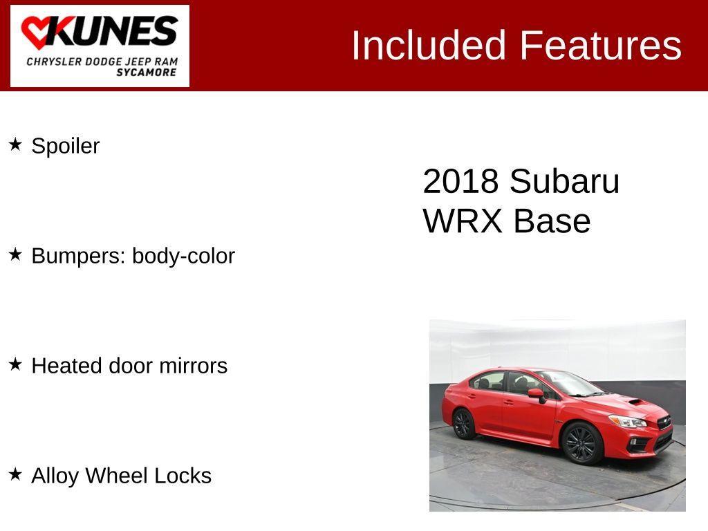 used 2018 Subaru WRX car, priced at $17,982