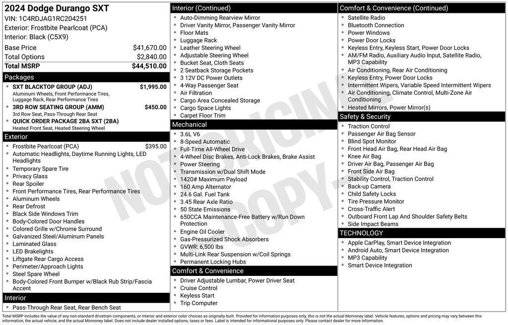 used 2024 Dodge Durango car, priced at $36,966
