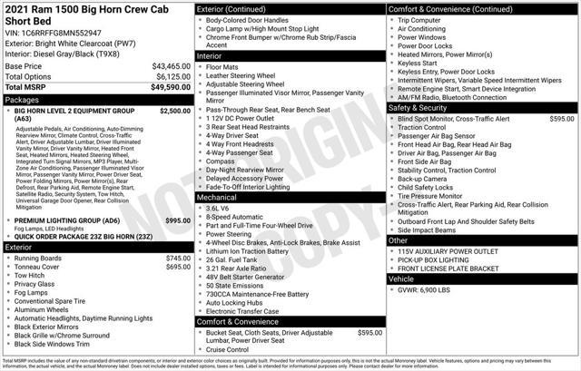 used 2021 Ram 1500 car