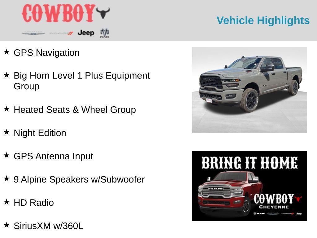 new 2026 Ram 2500 car, priced at $62,875