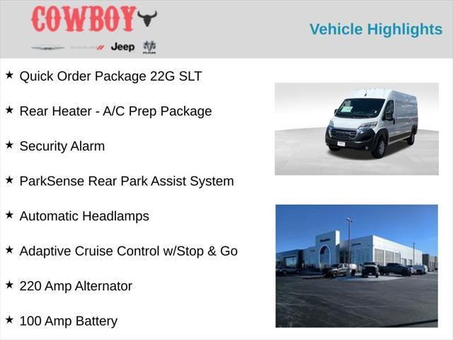 new 2024 Ram ProMaster 3500 car, priced at $49,425