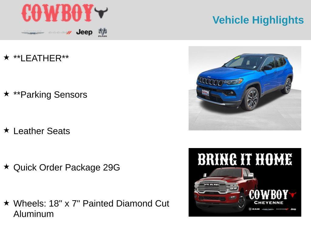 used 2023 Jeep Compass car, priced at $25,573