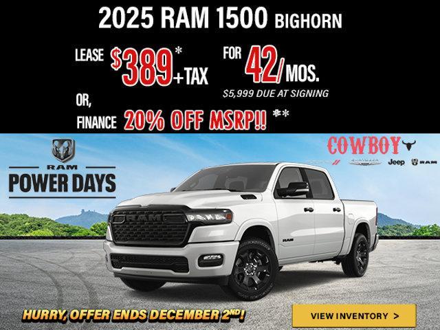 new 2025 Ram 1500 car, priced at $51,810