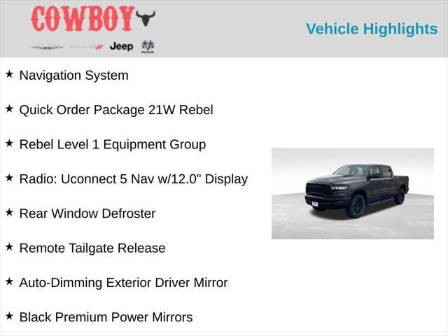 new 2025 Ram 1500 car, priced at $61,450