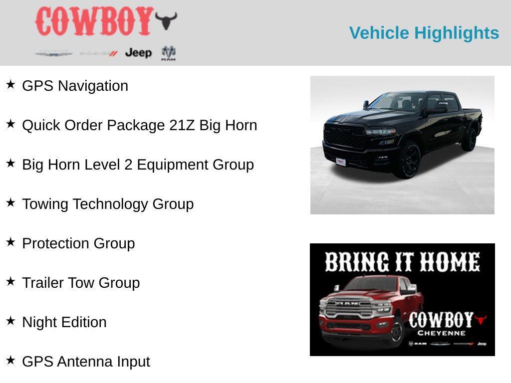 new 2025 Ram 1500 car, priced at $49,706