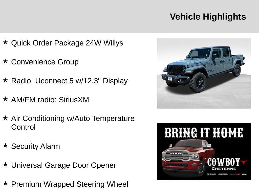 new 2025 Jeep Gladiator car, priced at $46,082