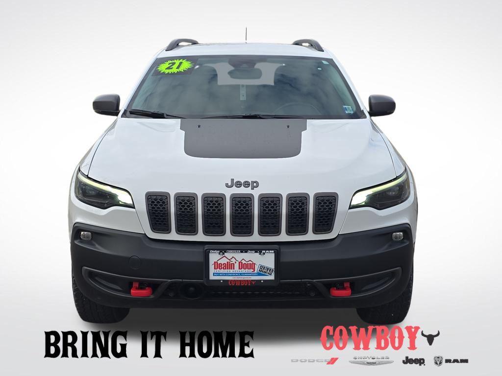 used 2021 Jeep Cherokee car, priced at $23,495