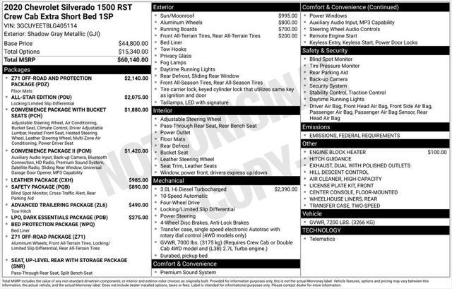 used 2020 Chevrolet Silverado 1500 car, priced at $38,023