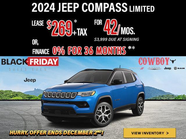 new 2024 Jeep Compass car, priced at $30,800