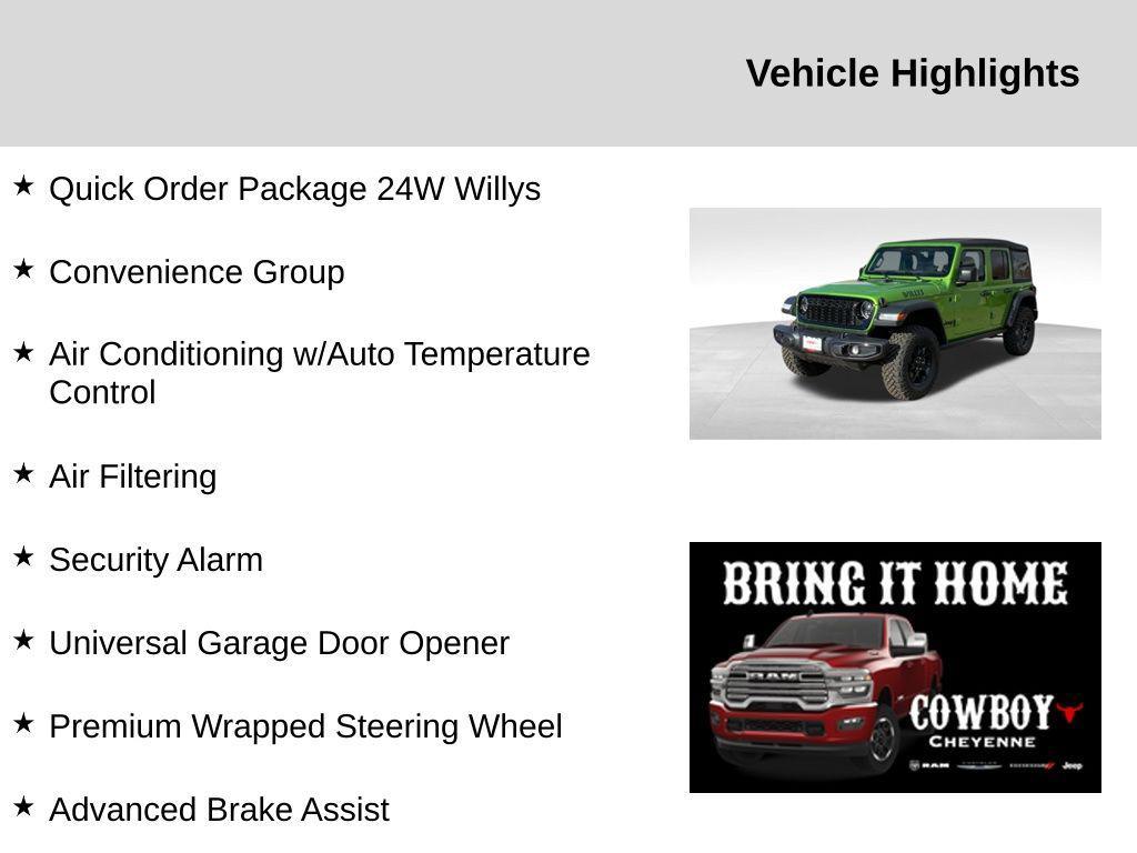 new 2025 Jeep Wrangler car, priced at $45,650