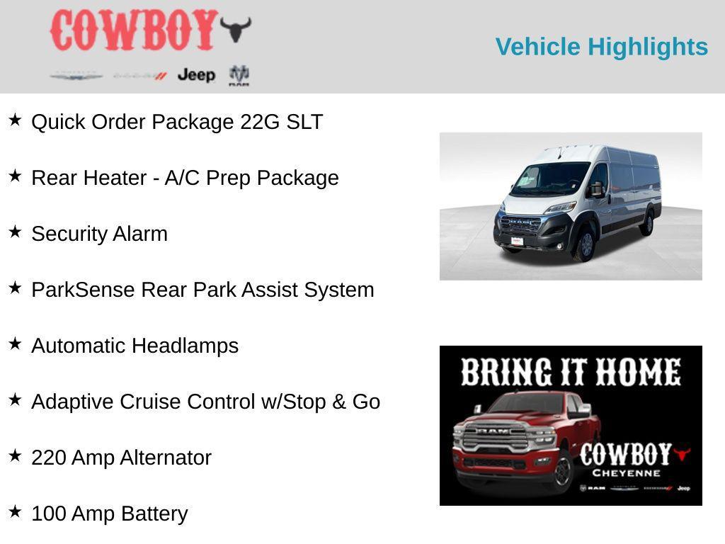 new 2024 Ram ProMaster 3500 car, priced at $46,957