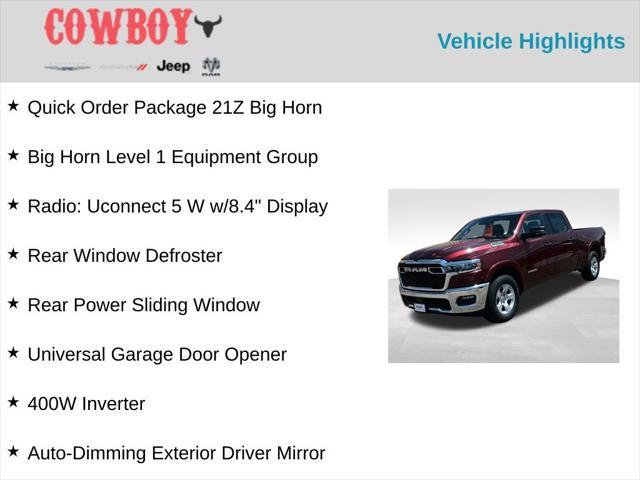 new 2025 Ram 1500 car, priced at $51,656