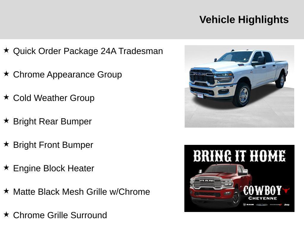 new 2025 Ram 2500 car, priced at $58,444