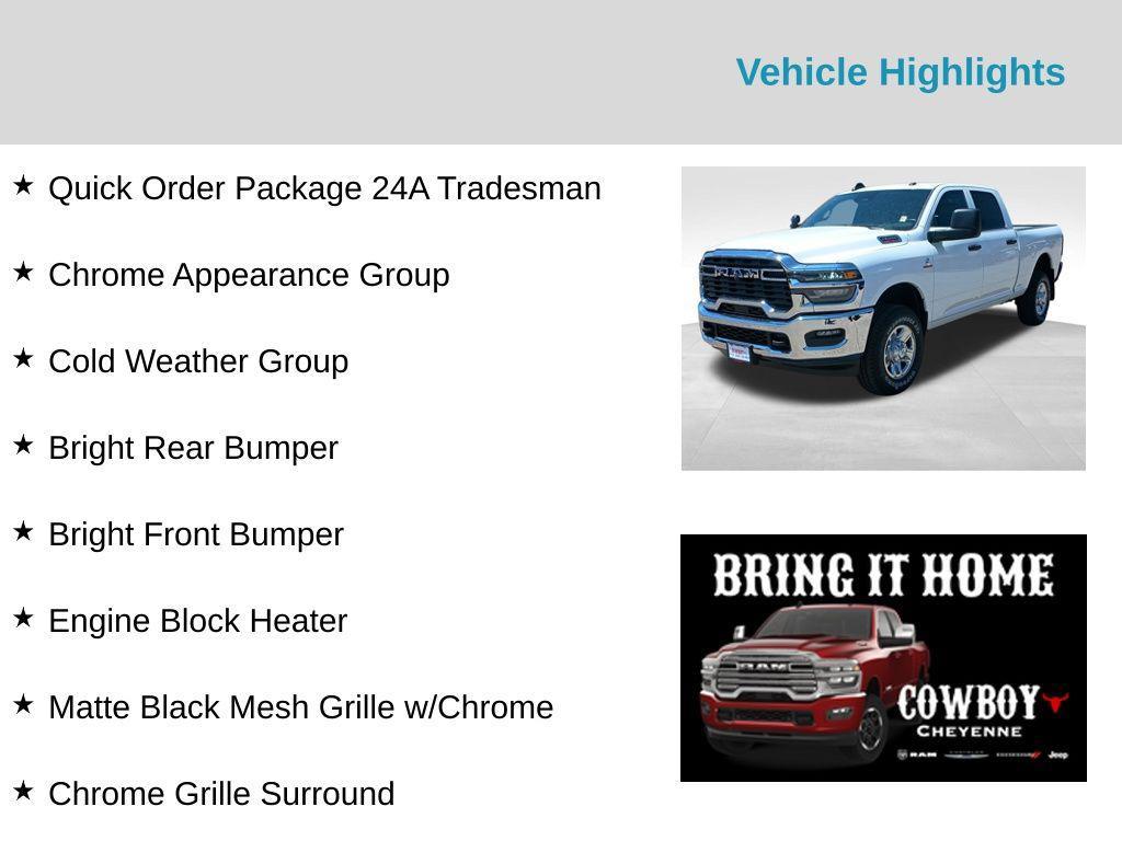 new 2025 Ram 2500 car, priced at $60,455