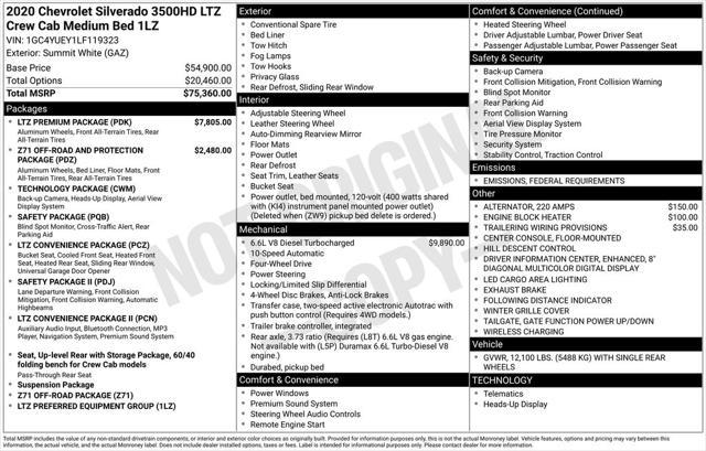 used 2020 Chevrolet Silverado 3500 car