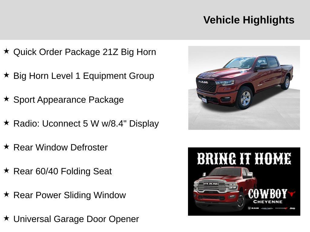 new 2025 Ram 1500 car, priced at $47,386