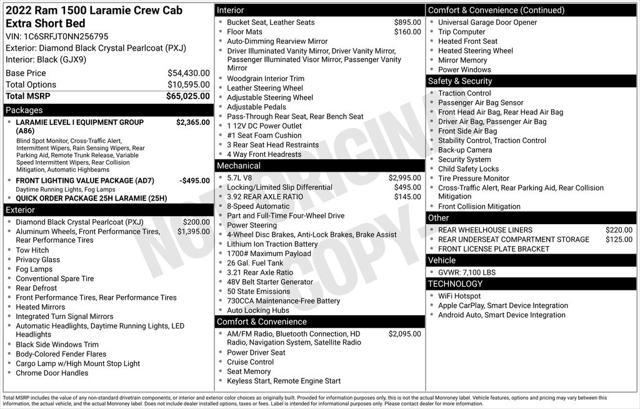 used 2022 Ram 1500 car, priced at $51,994