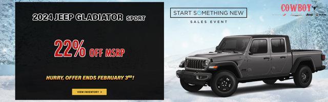 new 2024 Jeep Gladiator car, priced at $46,906