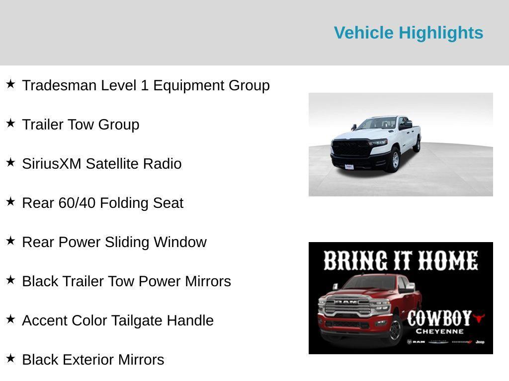 new 2025 Ram 1500 car, priced at $47,886