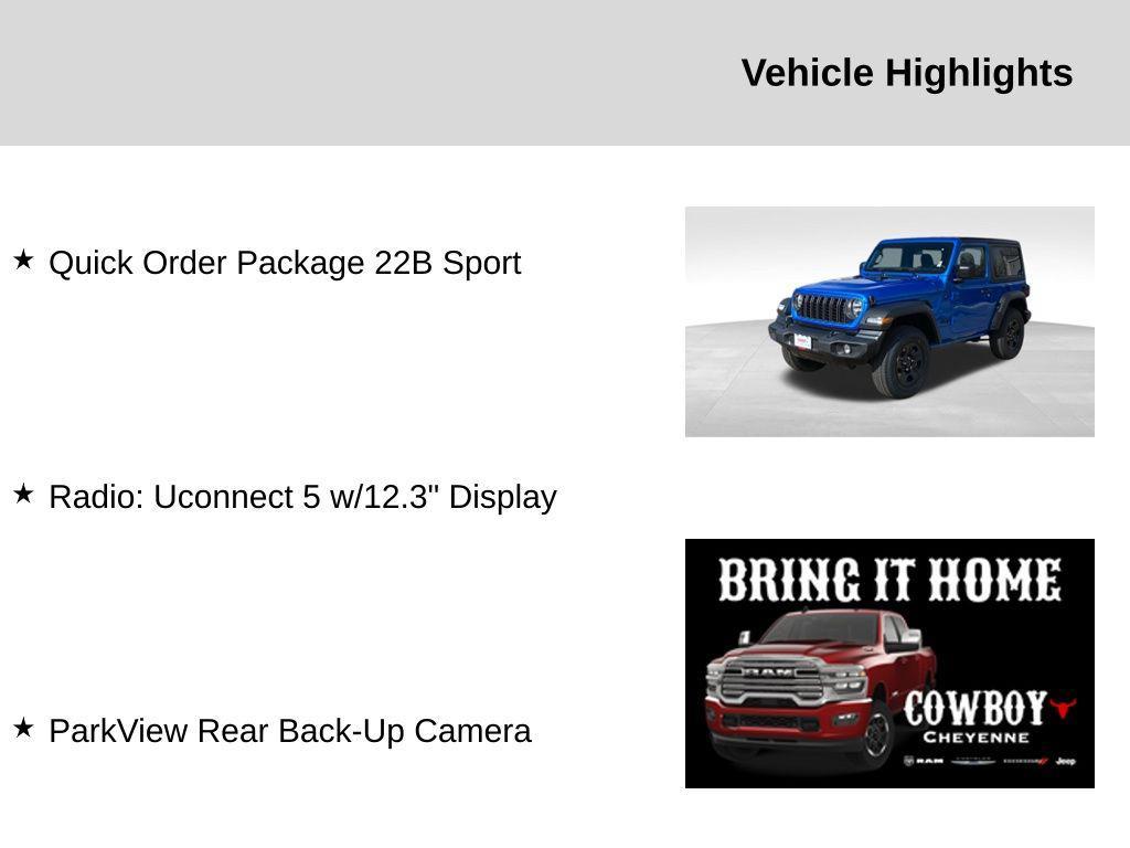 new 2025 Jeep Wrangler car, priced at $34,868