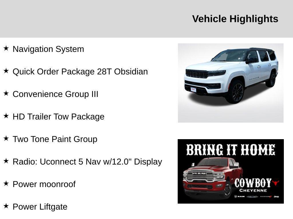 new 2025 Jeep Grand Wagoneer car, priced at $86,915