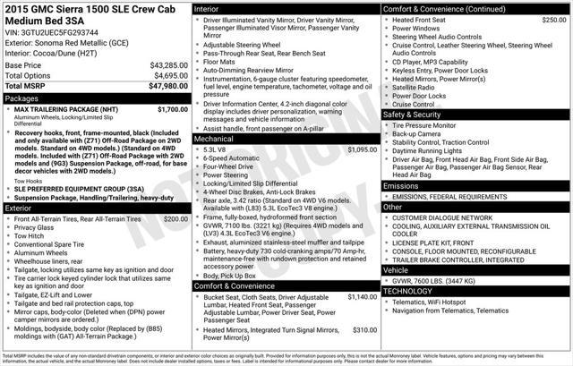 used 2015 GMC Sierra 1500 car, priced at $20,735