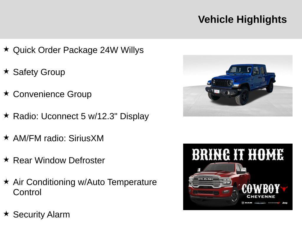 new 2025 Jeep Gladiator car, priced at $46,518