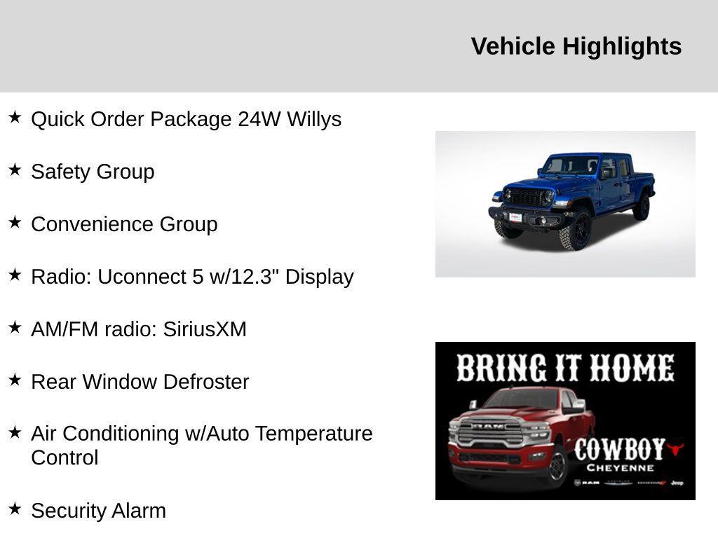 new 2025 Jeep Gladiator car, priced at $46,518