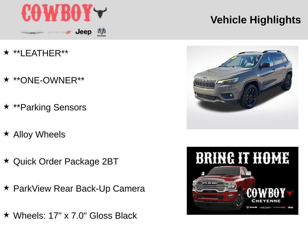 used 2023 Jeep Cherokee car, priced at $24,295