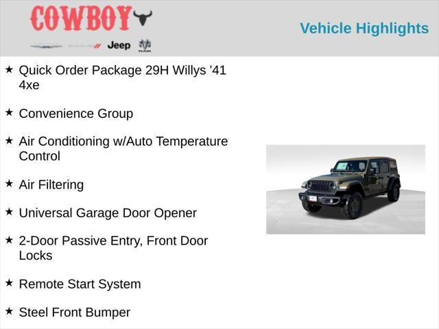 new 2025 Jeep Wrangler 4xe car, priced at $54,523