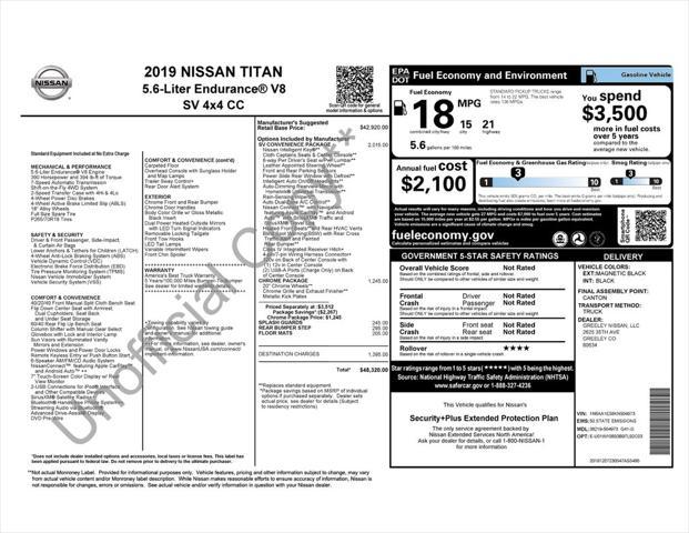 used 2019 Nissan Titan car
