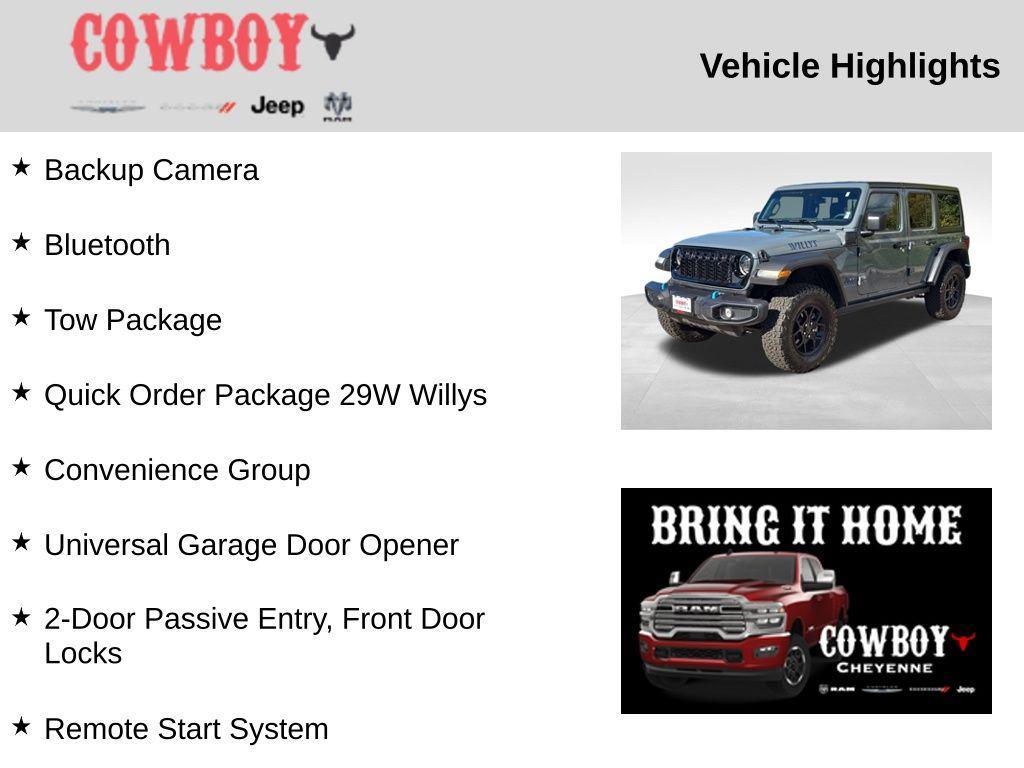 used 2024 Jeep Wrangler 4xe car, priced at $39,600