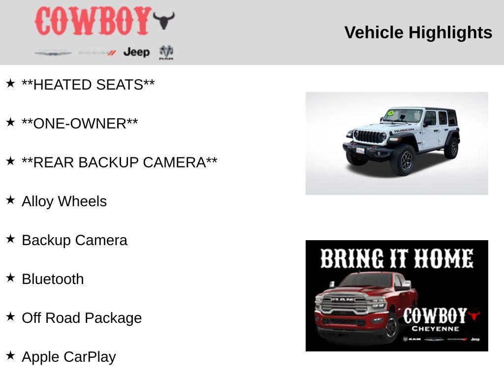 used 2024 Jeep Wrangler car, priced at $43,995