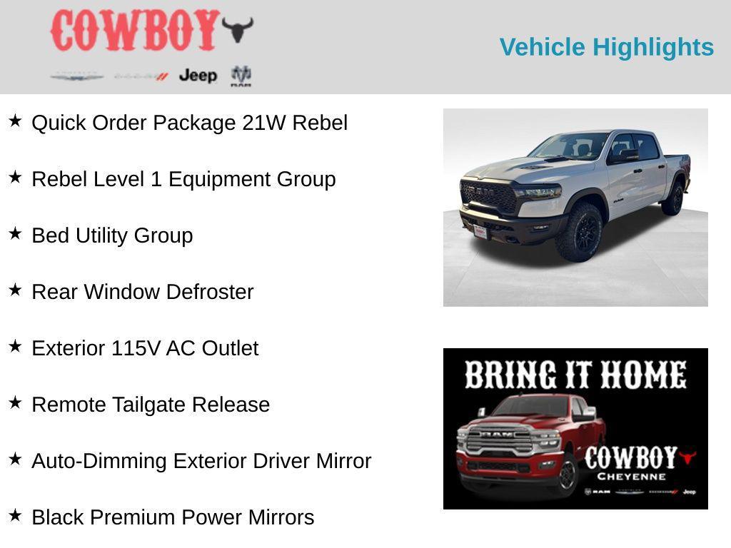 new 2026 Ram 1500 car, priced at $62,125