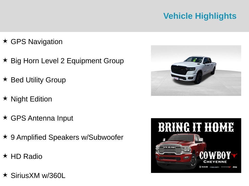 new 2025 Ram 1500 car, priced at $49,731