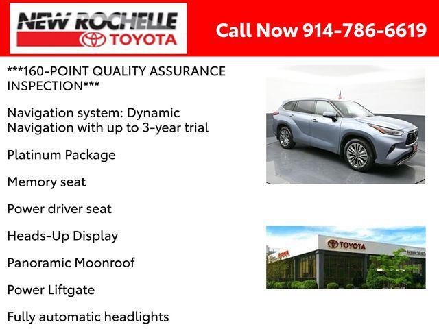 used 2020 Toyota Highlander car, priced at $34,605