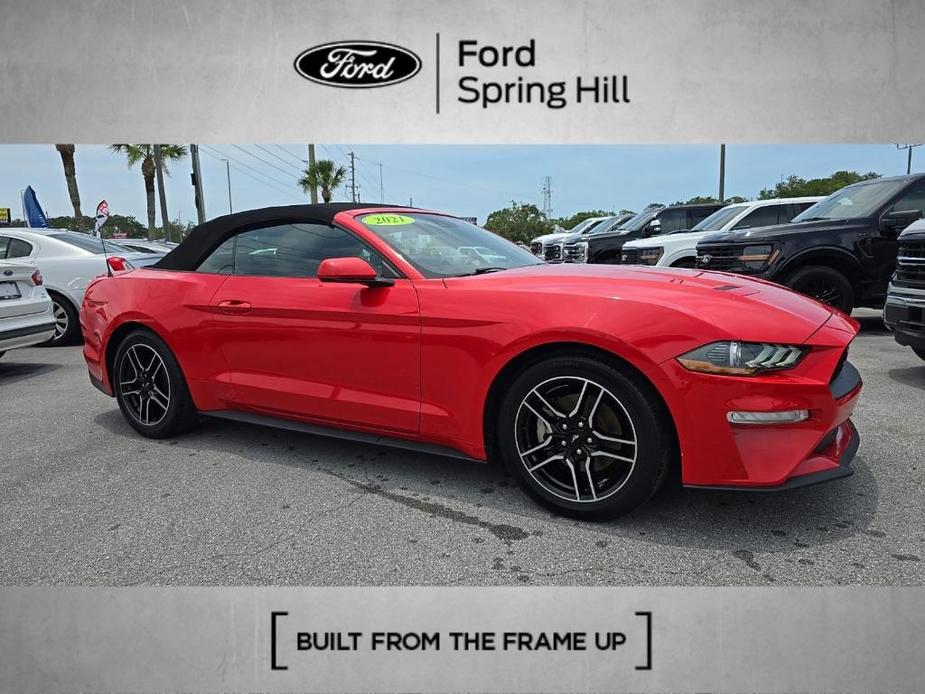 used 2021 Ford Mustang car, priced at $22,517