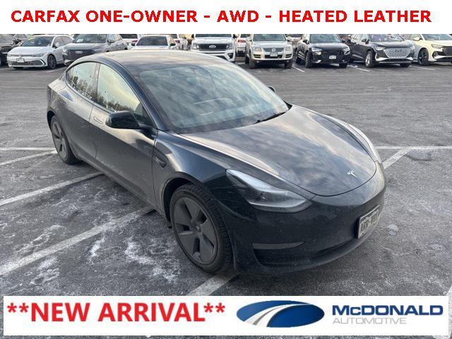 used 2022 Tesla Model 3 car, priced at $29,749