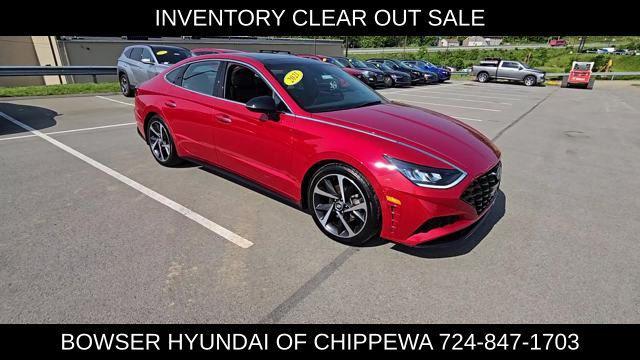 used 2021 Hyundai Sonata car, priced at $19,281