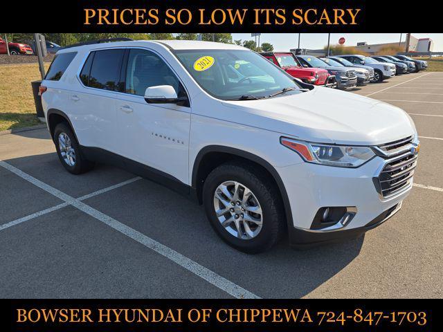 used 2021 Chevrolet Traverse car, priced at $19,500