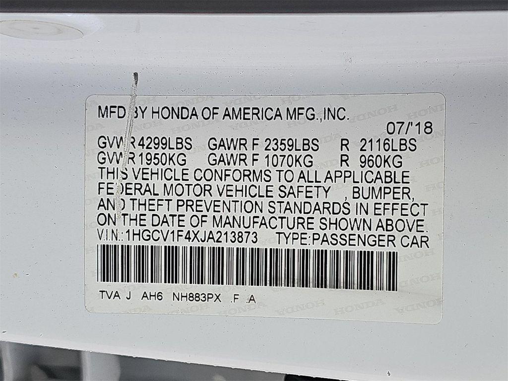 used 2018 Honda Accord car, priced at $17,600