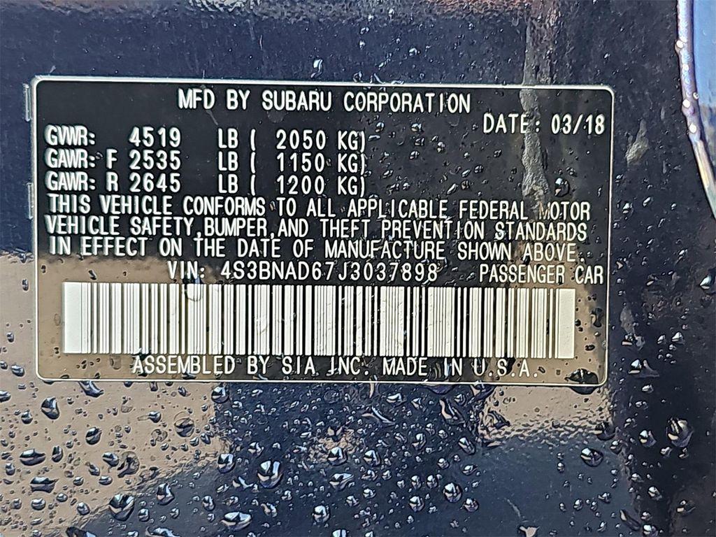 used 2018 Subaru Legacy car, priced at $17,400